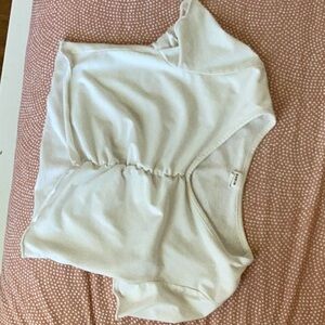 Girls white crop top
